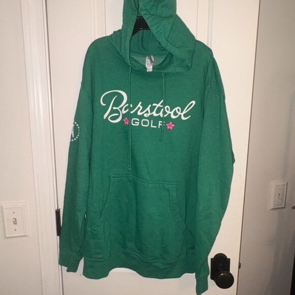 Bartstool Sports Green Golf Azalea Masters Inspired Hoodie Sweatshirt size M - Picture 2 of 9